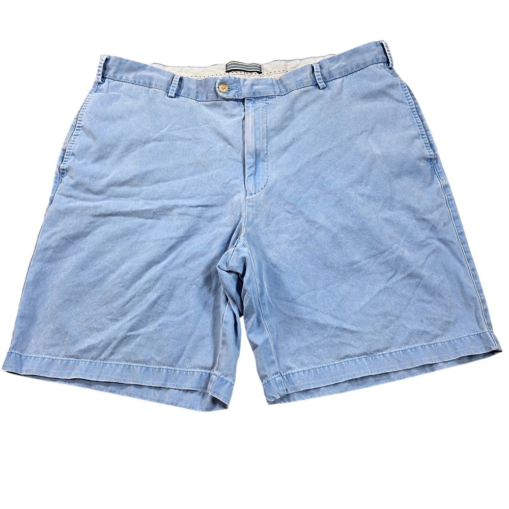 Peter Millar Shorts Mens 40 Blue Pima Cotton Chino 9 Inseam Casual Summer Travel